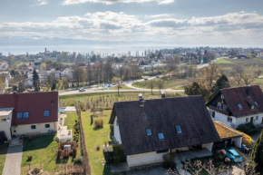 Ferienwohnung mit Panoramablick, Bodensee u. Alpen